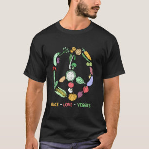 Lustige Gemüse-Kunst für Frauen Männer Vegane Lebe T-Shirt