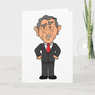Lustige George W Bush Politische Karikatur Karte