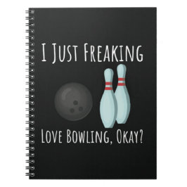 Lustige Geschenke für Bowling-Fans Bowler Sport Hu Notizblock