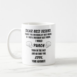 Lustige Geschenke für den besten Freund / die best Kaffeetasse