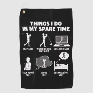 Lustige Geschenke für Golf Liebhaber Trainer Vater Golfhandtuch