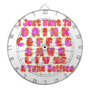 Lustige Geschenke für Kaffeeliebhaber Dartscheibe