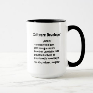 Lustige Geschenke für Softwareentwickler-Definitio Tasse