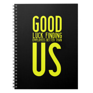 Lustige Geschenke für verlassend oder Arbeitnehmer Notizblock