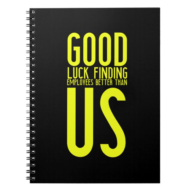 Lustige Geschenke für verlassend oder Arbeitnehmer Notizblock (Vorderseite)