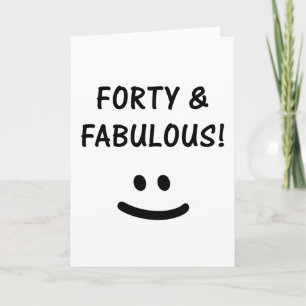 Lustige Geschenke zum 40. Geburtstag Karte