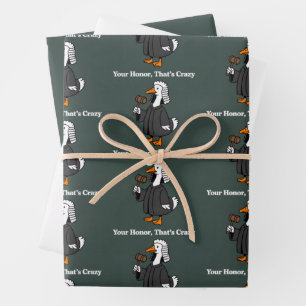 Lustige Geschenke zur Abschlussfeier der juristisc Geschenkpapier Set