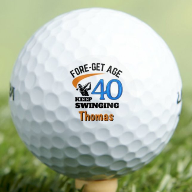 Lustige Geschenkidee zum 40. Geburtstag Golfball (Von Creator hochgeladen)