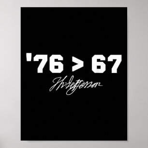 Lustige Geschichte 76 67 Thomas Jefferson Sechs Si Poster