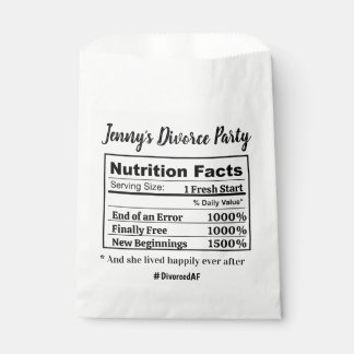 Lustige Geschiedene AF Party Favor Neue Anfänge Hu Geschenktütchen