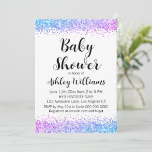 Lustige Geschlechtsenthüllung Streusel Baby Shower Einladung