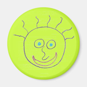 Lustige Gesichter Magnet