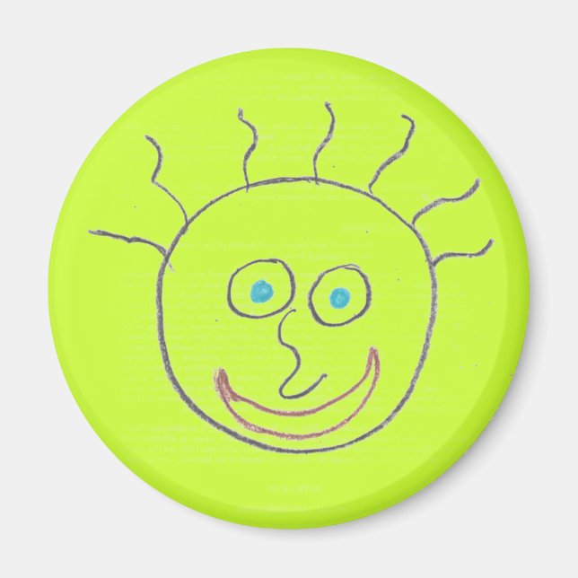 Lustige Gesichter Magnet (Vorne)