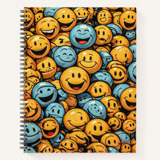 lustige Gesichter Notizbuch