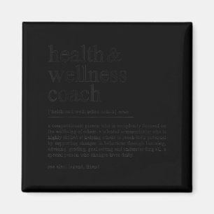 Lustige Gesundheits-Coach-Zitat-Definition Magnet