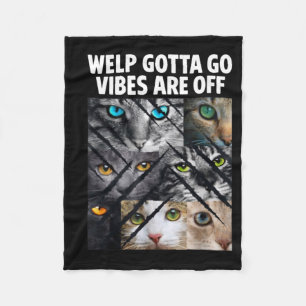 Lustige getigerte Katze na ja, ich muss weg sarkas Fleecedecke