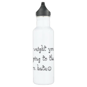 Lustige Gewichtsverlust-Wasserflasche Edelstahlflasche