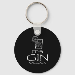 Lustige Gin Tonic-Sprüche Oh, es ist Gin-Uhrzeit  Schlüsselanhänger