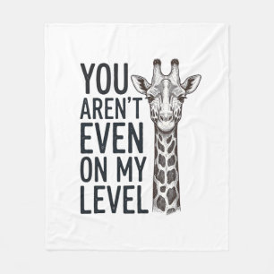 Lustige Giraffe Du Bist Nicht Einmal Auf Meinem Le Fleecedecke