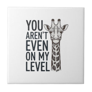 Lustige Giraffe Du Bist Nicht Einmal Auf Meinem Le Fliese