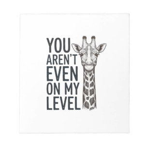Lustige Giraffe Du Bist Nicht Einmal Auf Meinem Le Notizblock
