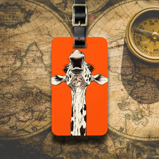 Lustige Giraffe Gepäckanhänger (Von Creator hochgeladen)