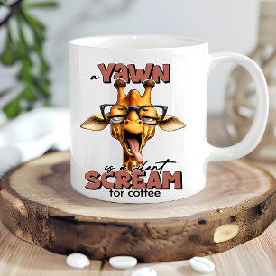 Lustige Giraffe-Kaffeetasse für Giraffenliebhaber Tasse