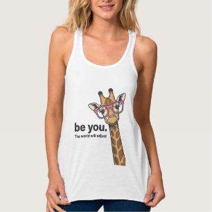 Lustige Giraffe Sei Du Vintage Gravur Shirt Design