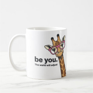 Lustige Giraffe Sei Du Vintage Gravur Shirt Design Kaffeetasse