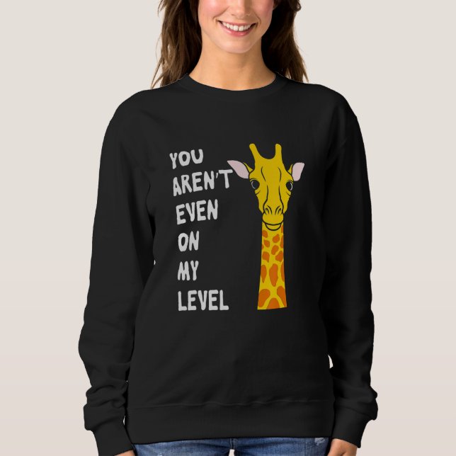Lustige Giraffe Sweatshirt (Vorderseite)