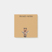 lustige Giraffe und brauner Hintergrund, maßgeschn