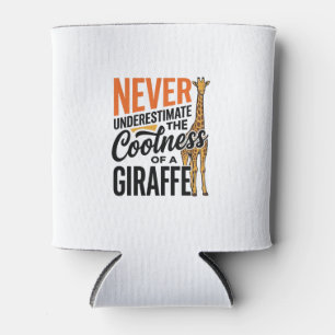 Lustige Giraffe Zitat Vintage Vektor T-Shirt Desig Dosenkühler