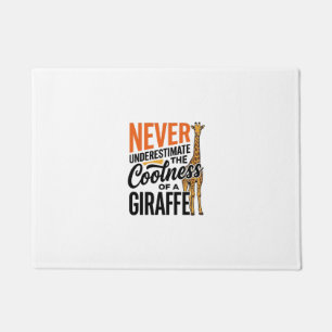 Lustige Giraffe Zitat Vintage Vektor T-Shirt Desig Fußmatte
