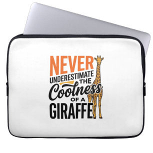 Lustige Giraffe Zitat Vintage Vektor T-Shirt Desig Laptopschutzhülle