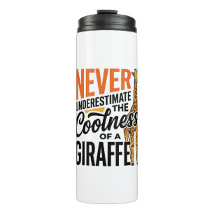 Lustige Giraffe Zitat Vintage Vektor T-Shirt Desig Thermosbecher
