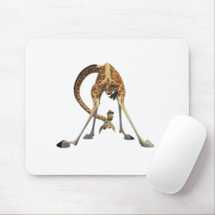 Lustige Giraffen-Grafik – Cute & Coole Design-Tier Mousepad