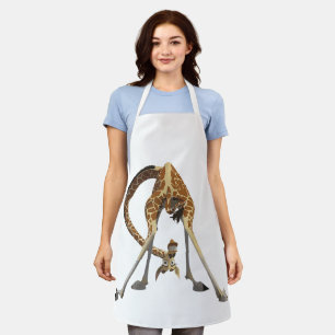 Lustige Giraffen-Grafik – Cute & Cooles Design-Tie Schürze