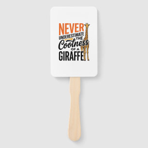 Lustige Giraffen-Zitat Vintage-Vector-T-Shirt-Desi Fächer