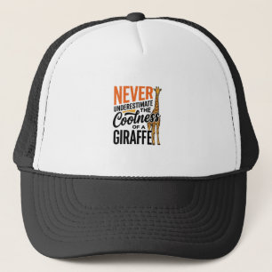 Lustige Giraffen-Zitat Vintage-Vektor-T-Shirt-Desi Truckerkappe