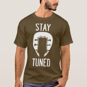 Lustige Gitarre Bleiben Sie auf Sendung Vintage-Mu T-Shirt