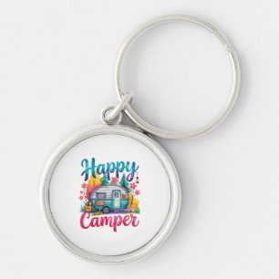 Lustige glückliche Camper Camping Bekleidung Anhän Schlüsselanhänger