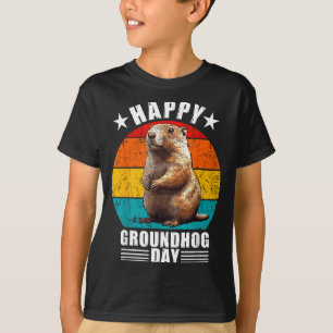 Lustige glückliche Groundhog Day Dekorationen 2025 T-Shirt