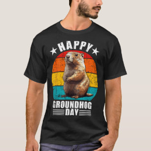 Lustige glückliche Groundhog Day Dekorationen 2025 T-Shirt