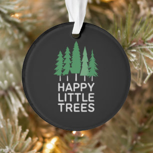 Lustige glückliche kleine Bäume Geschenke Camping Ornament