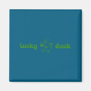 Lustige Glücksente St. Patricks Tag irisch Baby Lu Magnet