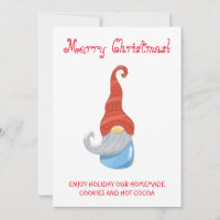 Lustige Gnom-Parteinladung – Whimsical Cute 