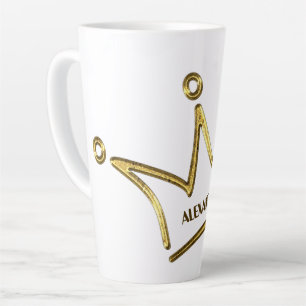 Lustige goldene Krone - Luxus royal 1 Milchtasse