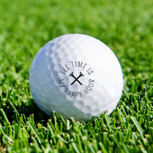 Lustige Golf Abschlagzeit ist meine Happy Hour Mod Golfball