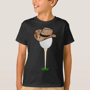 Lustige Golf Cowboy Bekleidung Feiertags Golfball T-Shirt