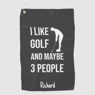 Lustige Golf-Geschenke Funny Golfer Humor Witz Golfhandtuch